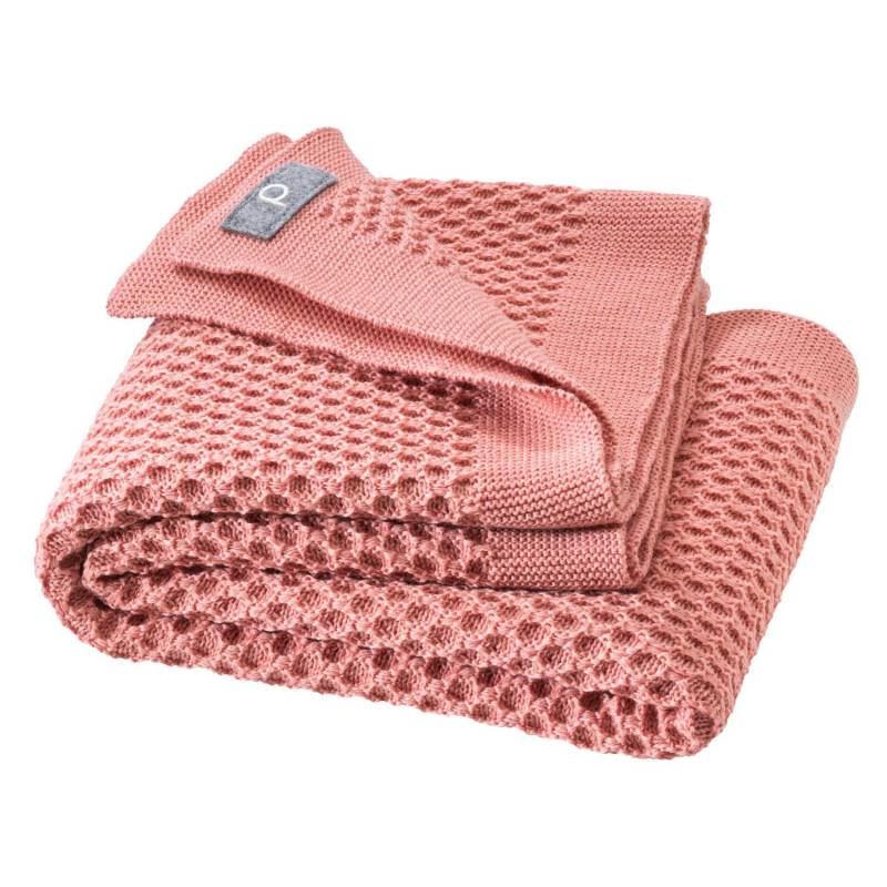 Disana Waben-Strickdecke – 80x100cm - Softpink von Disana