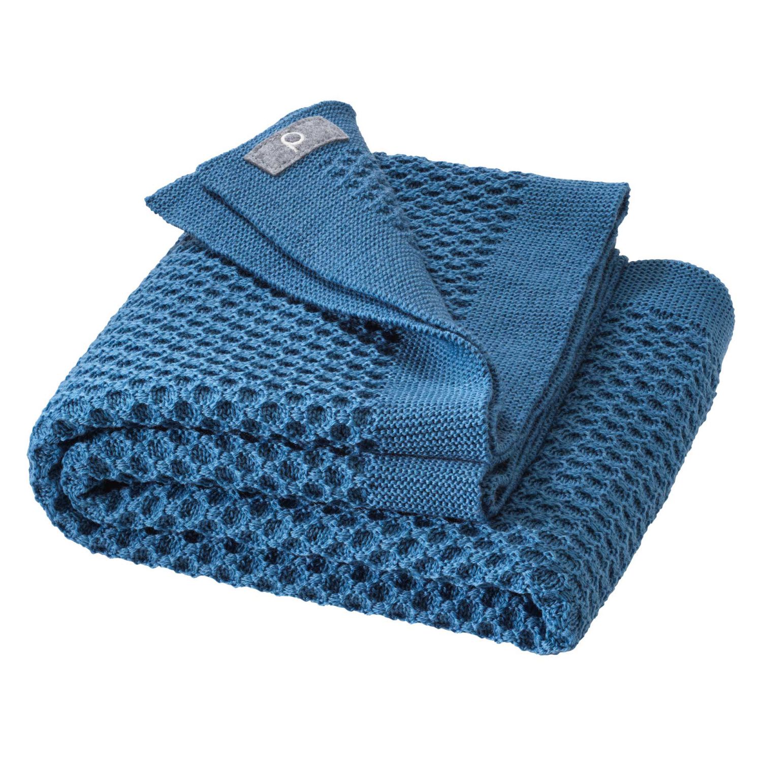 Disana Waben-Strickdecke – 80x100cm - Taubenblau Disana Waben-Strickdecke – 80x100cm - Taubenblau von Disana
