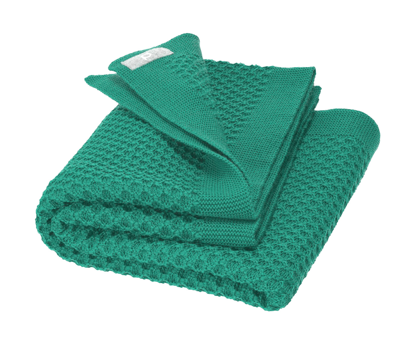 Disana Waben-Strickdecke aus Wolle - 135x200cm - Mint Disana Waben-Strickdecke aus Wolle - 135x200cm - Mint von Disana