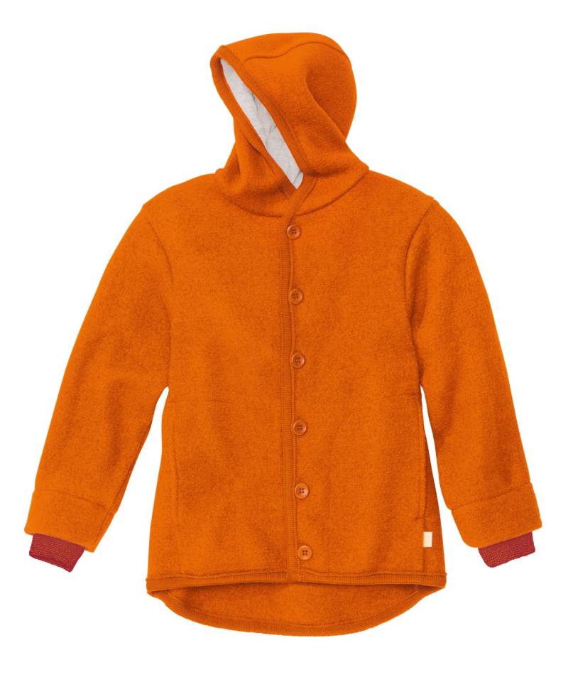 Disana Walk-Jacke mit Kapuze - 86 / 92 Orange von Disana