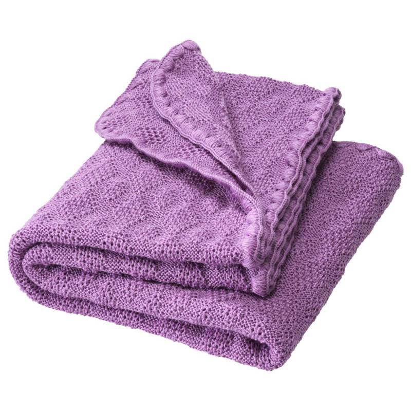 Disana Woll-Babydecke - 80x100cm - Flieder von Disana