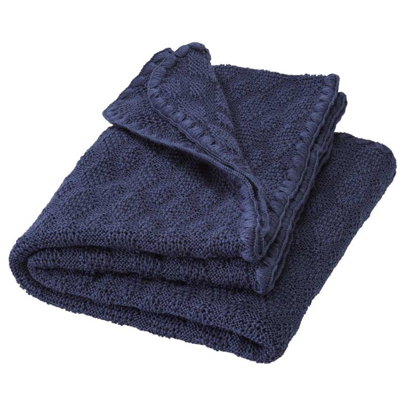 Disana Woll-Babydecke - 80x100cm - Indigo von Disana
