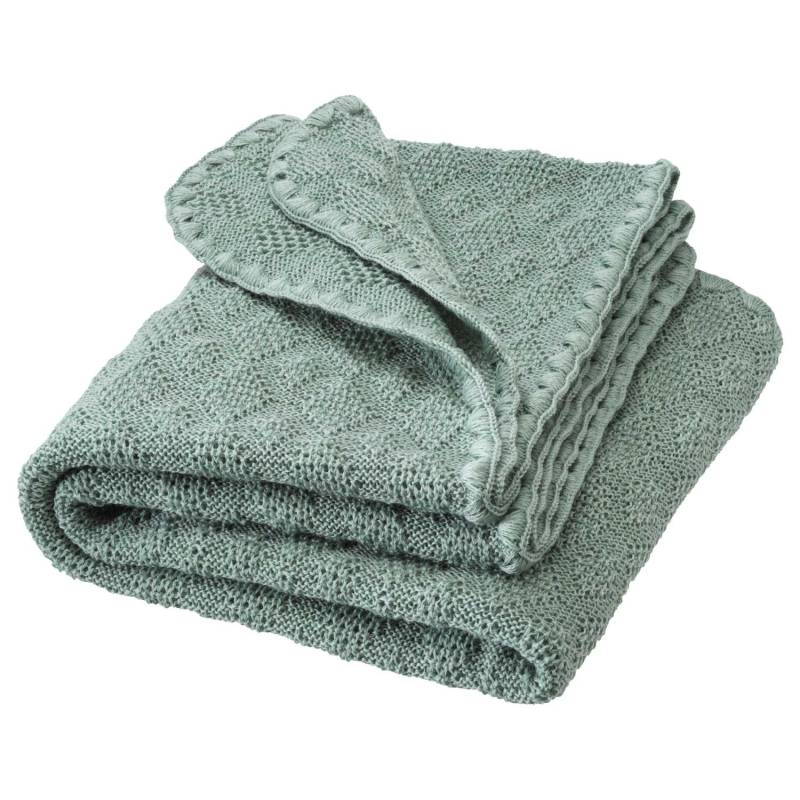 Disana Woll-Babydecke - 80x100cm - Jade Disana Woll-Babydecke - 80x100cm - Jade von Disana
