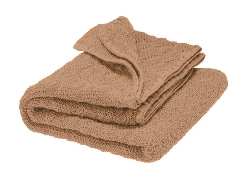 Disana Woll-Babydecke - 80x100cm - Karamell von Disana