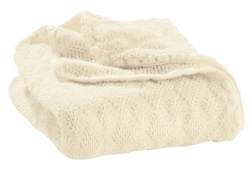 Disana Woll-Babydecke - 80x100cm - Natur von Disana
