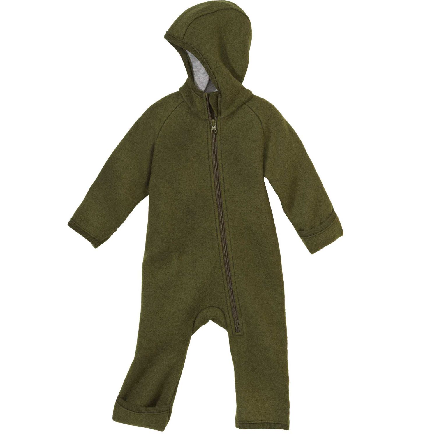 Disana Zipp-Overall  - 74 / 80 Oliv von Disana