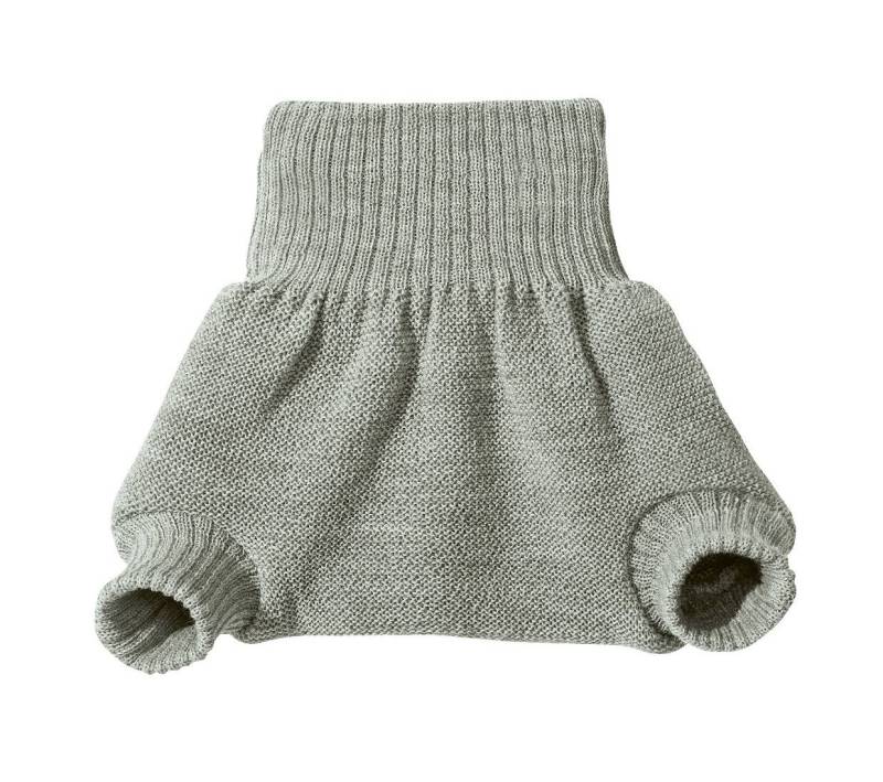 Disana gestrickte Wollüberhose - 74 / 80 Grau von Disana