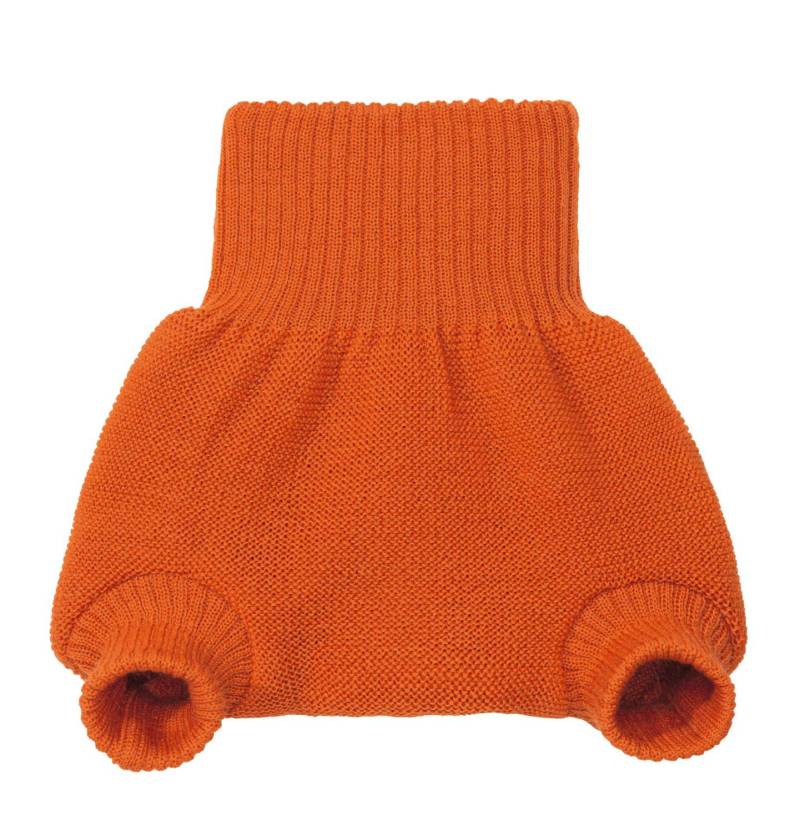 Disana gestrickte Wollüberhose - 74 / 80 Orange von Disana