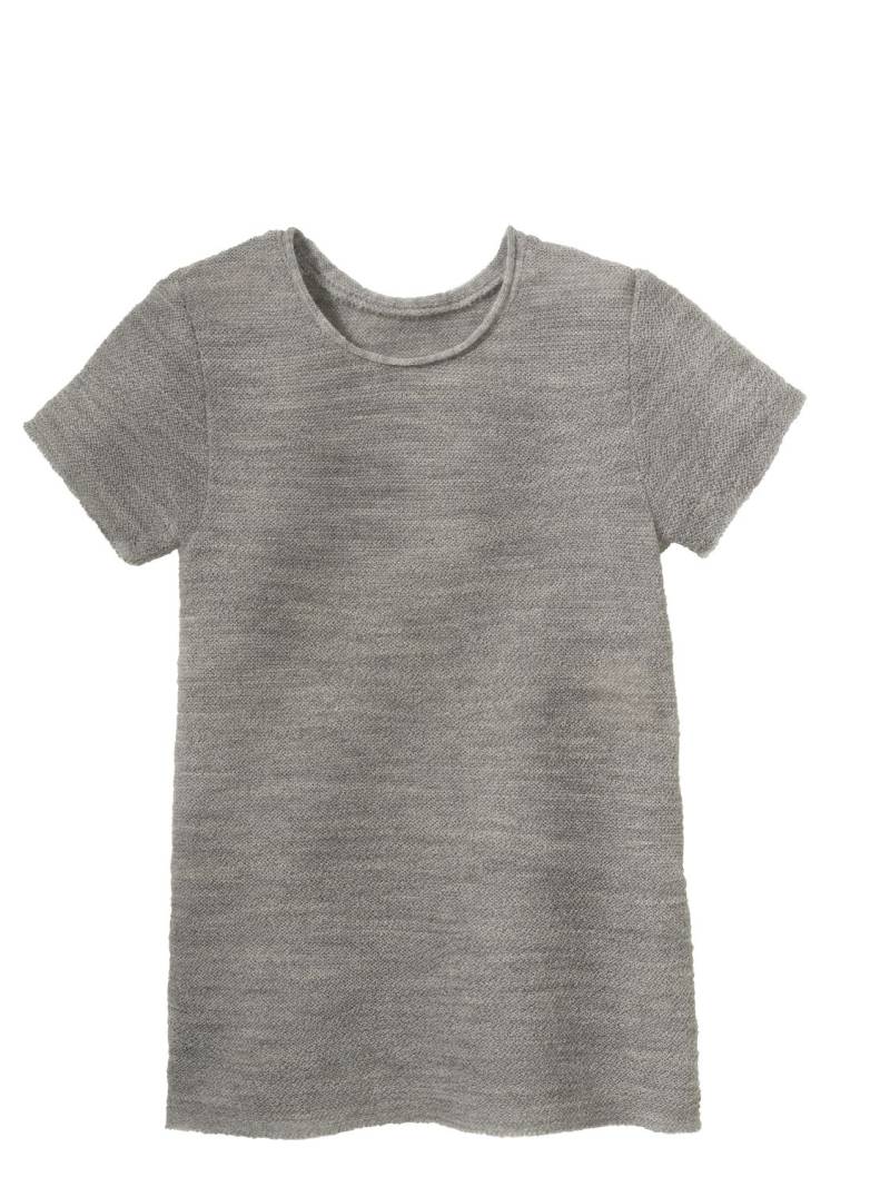 Disana kurzarm Pullover aus Wolle - kieselgrau 74 / 80 von Disana