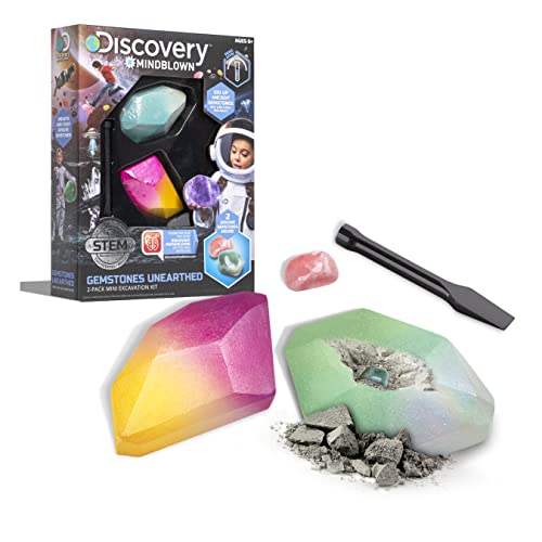 Discovery #Mindblown 1423004781 - Gemstones Unearthed - Ausgrabungsset Edelsteine - für Kinder ab 6 Jahren von Discovery