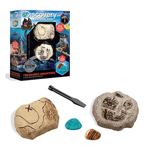 Discovery #Mindblown 1423004801 - Treasures Unearthed - Ausgrabungsset Schätze - für Kinder ab 6 Jahren von Discovery