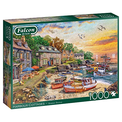 Jumbo Spiele Falcon Harbour Cottages 1000 Teile - Puzzle für Erwachsene von Jumbo