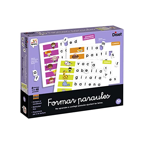 Diset 63661 Paraules Formen Lernspiel für Kinder, bunt von Diset
