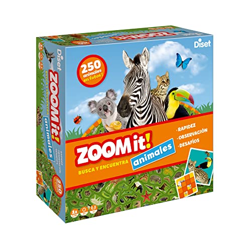 Diset Zoom It Lernspiel für Kinder ab 5 Jahren, Mehrfarbig, 63799 von Diset