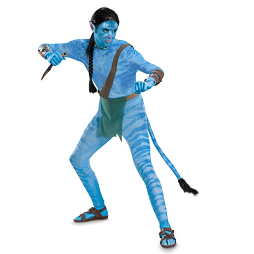 Avatar Jake Kostüm, Deluxe Offizielles Disney Avatar Way of the Water Adult Kostüm, Jake, Medium (38-40) von Disguise