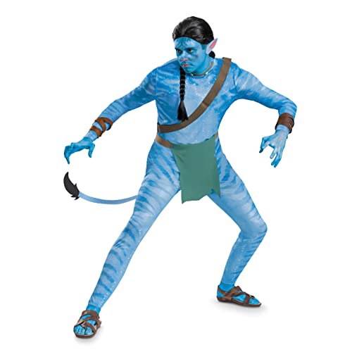 Avatar Jake Kostüm, offizielles Disney Avatar Way of the Water Kostüm für Erwachsene, Jake, (38-40) von Disguise