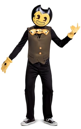 Bendy Costume for Kids, Bendy and The Dark Revival, Classic Size Extra Large (14-16) von Disguise