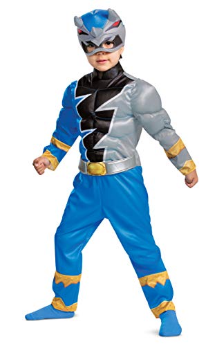 Blue Ranger Muscle Costume for Toddlers, Power Rangers Dino Fury, Small (2T) von Disguise