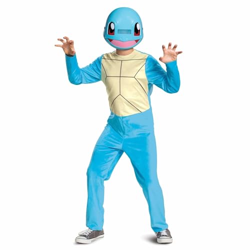 DISGUISE 105449L-20L SquIRTLE CLASSIC Pokemon Dress Up & Accessories, Blau, 4-6 Jahre von DISGUISE