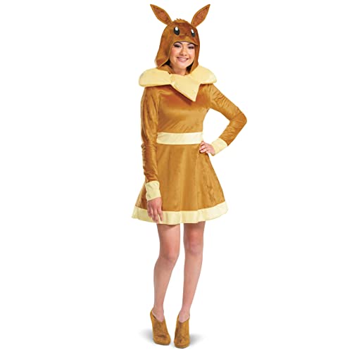 DISGUISE 162939STD-20L EEVEE Deluxe Erwachsene Pokemon Dress Up & Accessories, Braun, EU 40-42 von DISGUISE
