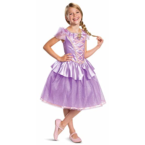 DISGUISE Disney Offizielles Deluxe Rapunzel Kostüm Kinder, Prinzessin Kostüm Für Mädchen, Größe S von DISGUISE