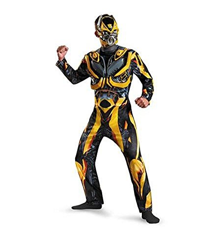 Deluxe Transformers Bumblebee Kostüm & Maske Erwachsene Herren Größe 2XL 44/46 - Disguise, Schwarz / Gelb, XXL 44-46 Deluxe Transformers Bumblebee Kostüm & Maske Erwachsene Herren Größe 2XL 44/46 - Disguise, Schwarz / Gelb, XXL 44-46 von Disguise
