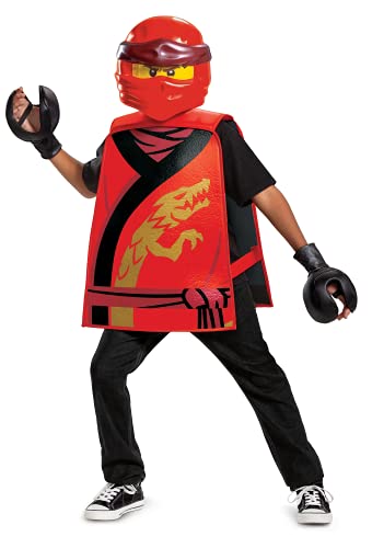 DISGUISE 100379 Kai Ninjago Kostüm für Kinder, Ninja, Rot, One Size DISGUISE 100379 Kai Ninjago Kostüm für Kinder, Ninja, Rot, One Size von Disguise