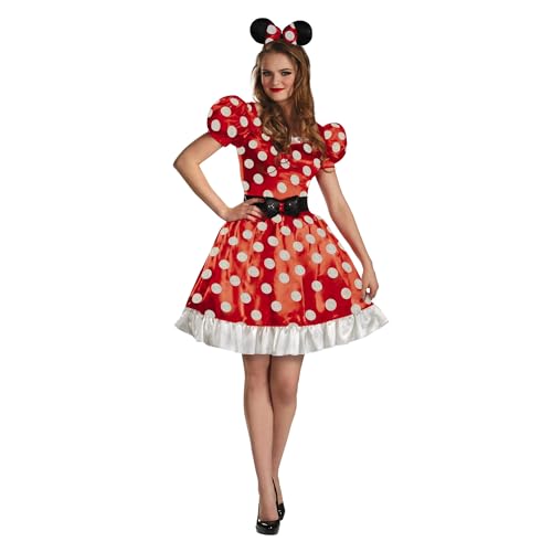 Disguise 129419n-EU Red Minnie Classic Adult (Eu) Fancy Dress Costume, Multi von Disguise