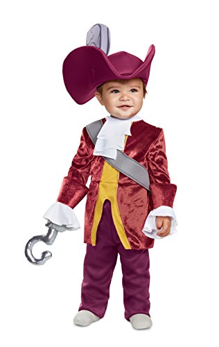 Disguise Baby Boys Captain Hook Classic Infant Costume, red, 6-12m von Disguise