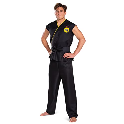 Disguise Cobra Kai Herren-Kostüm für Erwachsene, offizielles Cobra Kai Gi mit schwarzem Gürtel, Erwachsenengröße, wie abgebildet Disguise Cobra Kai Herren-Kostüm für Erwachsene, offizielles Cobra Kai Gi mit schwarzem Gürtel, Erwachsenengröße, wie abgebildet von Disguise