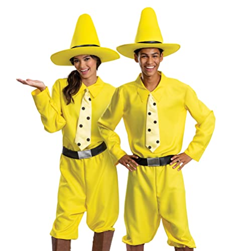 Disguise Curious George Person in The Yellow Hat Fancy Dress Costume for Adults Large/X-Large von Disguise