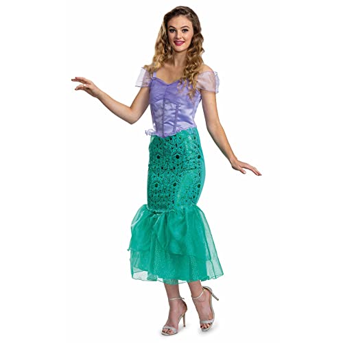 DISGUISE Disney Offizielles Classic Arielle Meerjungfrau Kostüm für Damen, Prinzessin Kostüm für Erwachsene, Größe M von DISGUISE