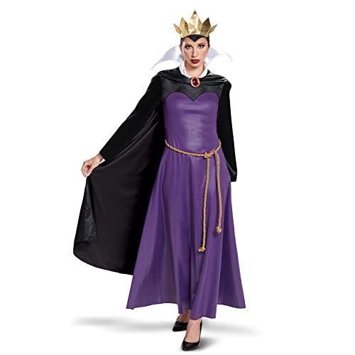 Disney Offizielles Classic Böse Königin Kostüm Erwachsene, Schneewittchen Halloween Kostüm Erwachsene, Größe L von Disguise