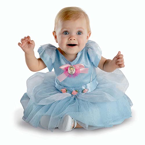Disney Offizielles Cinderella Kleid Mädchen Baby Kostüm, Cinderella Kostüm Kinder, Aschenputtel Kleid Mädchen Faschingskostüm Karneval 12 Monate von Disguise