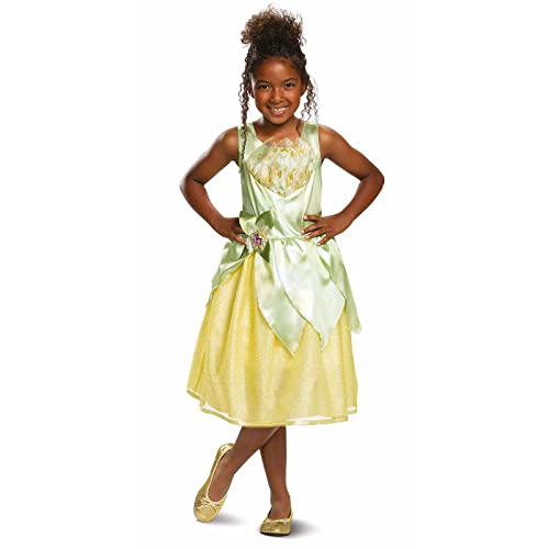 Disguise Disney Offizielles Deluxe Prinzessin Tiana Kostüm Kinder, Prinzessin Kostüm Für Mädchen, Größe S Disguise Disney Offizielles Deluxe Prinzessin Tiana Kostüm Kinder, Prinzessin Kostüm Für Mädchen, Größe S von Disguise