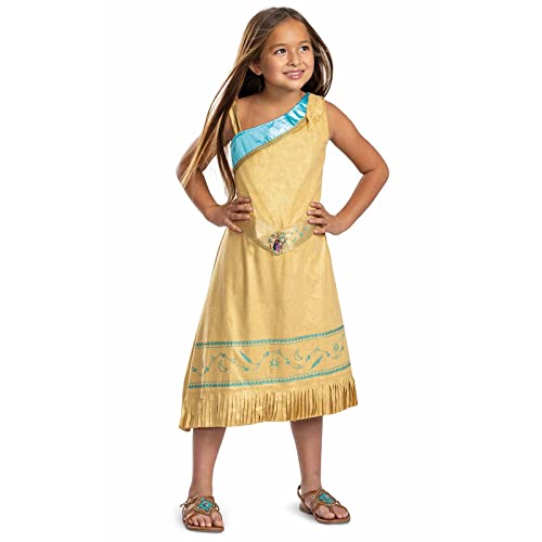 DISGUISE Disney Offizielles Pocahontas Kostüm Kinder, Indianerin Kostüm Für Mädchen, Größe M von Disguise