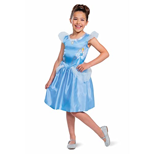 Offizielles Disney-Kostüm, Aschenputtel für Mädchen, Prinzessinnen-Kostüm, Prinzessinnenkleid für Mädchen, Aschenputtel-Kleid für Mädchen, Prinzessinnen-Kostüme für Kinder, Karnevalskostüm, Mädchen, von Disguise