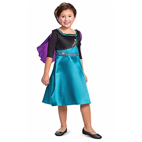 Disguise Disney Offizielles Standard Königin Anna Kostüm, Frozen 2 Kostüm Kinder, Größe S von Disguise