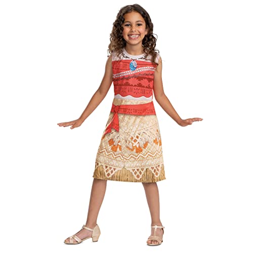 Disney Kostüm Prinzessin Vaiana für Mädchen, Maui Moana Kleid, Perfekt für Karneval und Geburtstag, 5-6 Jahre von Disguise