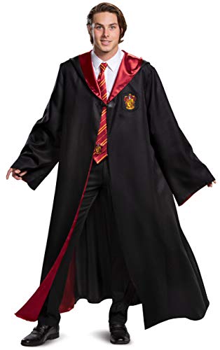 Disguise Harry Potter Gryffindor Robe Prestige Adult Costume Accessory, Black & Red, Extra Small (14-16) von Disguise