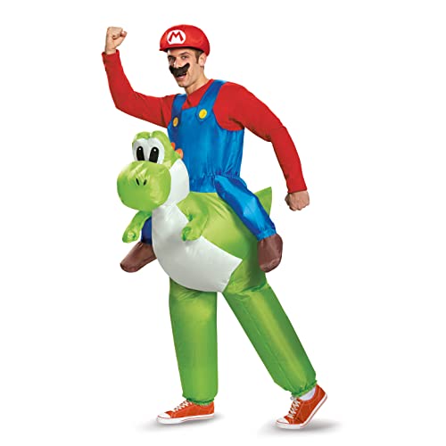 Disguise Herren-Kostüm Mario Riding Yoshi für Erwachsene, mehrfarbig, Einheitsgröße von Disguise