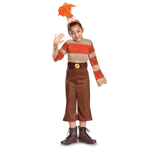 Disguise Inside Out Anxiety Kostüm für Kinder, offizielles Inside Out Halloween-Kostüm und Kopfbedeckung, Kindergröße (10-12) von Disguise