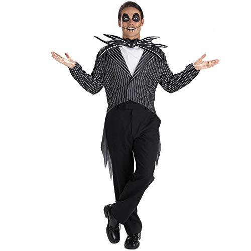 Disguise - Jack Skellington Gruseliges Kostüm für Erwachsene - 42-44, Schwarz, 42-44 von Disguise
