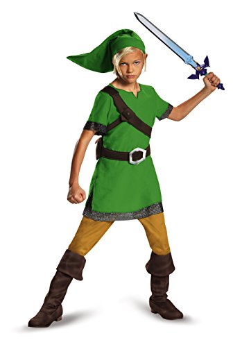 The Legend of Zelda DISK85718G Legend of Zelda Classic Kids Link Kostüm, L von Disguise