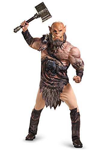Disguise Men's Warcraft Orgrim Deluxe Muscle Costume, Multi, X-Large von DISGUISE