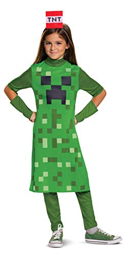Disguise Offizielles Creeper Minecraft Kostüm Mädchen Faschingskostüme Kinder Kostüm Minecraft Kostum Kinder Karneval Kostüme Geburstag M von Disguise