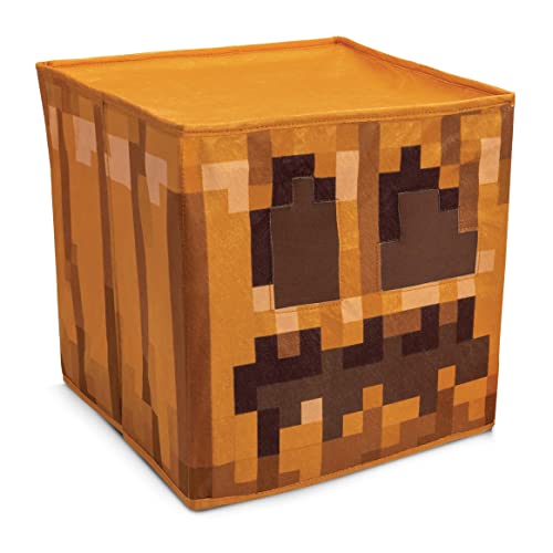 Disguise Minecraft Jack O'Lantern Block Head, Offizielle Minecraft Kostüm Zubehör für Kinder, Einheitsgröße Kostüm Maske (14+) von Disguise