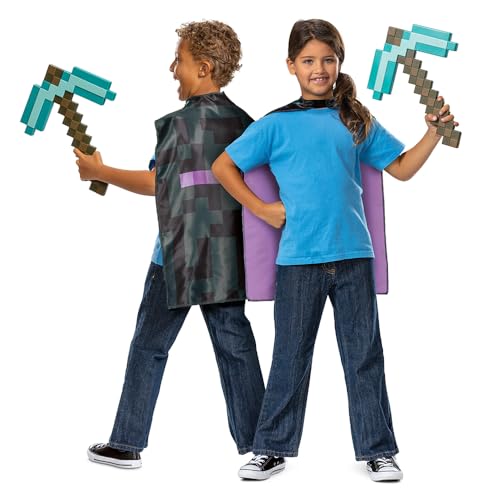Disguise Minecraft Pickaxe and Cape Costume Set, Official Minecraft Costume Accessories for Kids, One Size, Dimoand Disguise Minecraft Pickaxe and Cape Costume Set, Official Minecraft Costume Accessories for Kids, One Size, Dimoand von Disguise