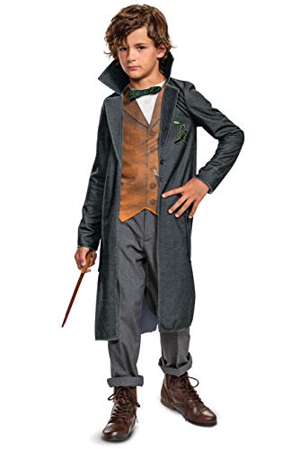 Disguise Newt Scamander Costume for Kids, Deluxe Fantastic Beasts Boys Outfit, Children Size Large (10-12) Gray von Disguise