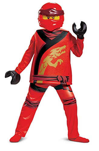 Disguise Disney Official Kai Lego Ninjago Kostüm, Lego Ninjago Kostüm Kai, Ninja Kostüm Rot, Lego Ninjago Kostüme, Lego Ninjago Kostüm Kinder Jungen, Ninjago Kostüm Kinder Jungen Kai, Ninjago Kostüm Rot L von Disguise